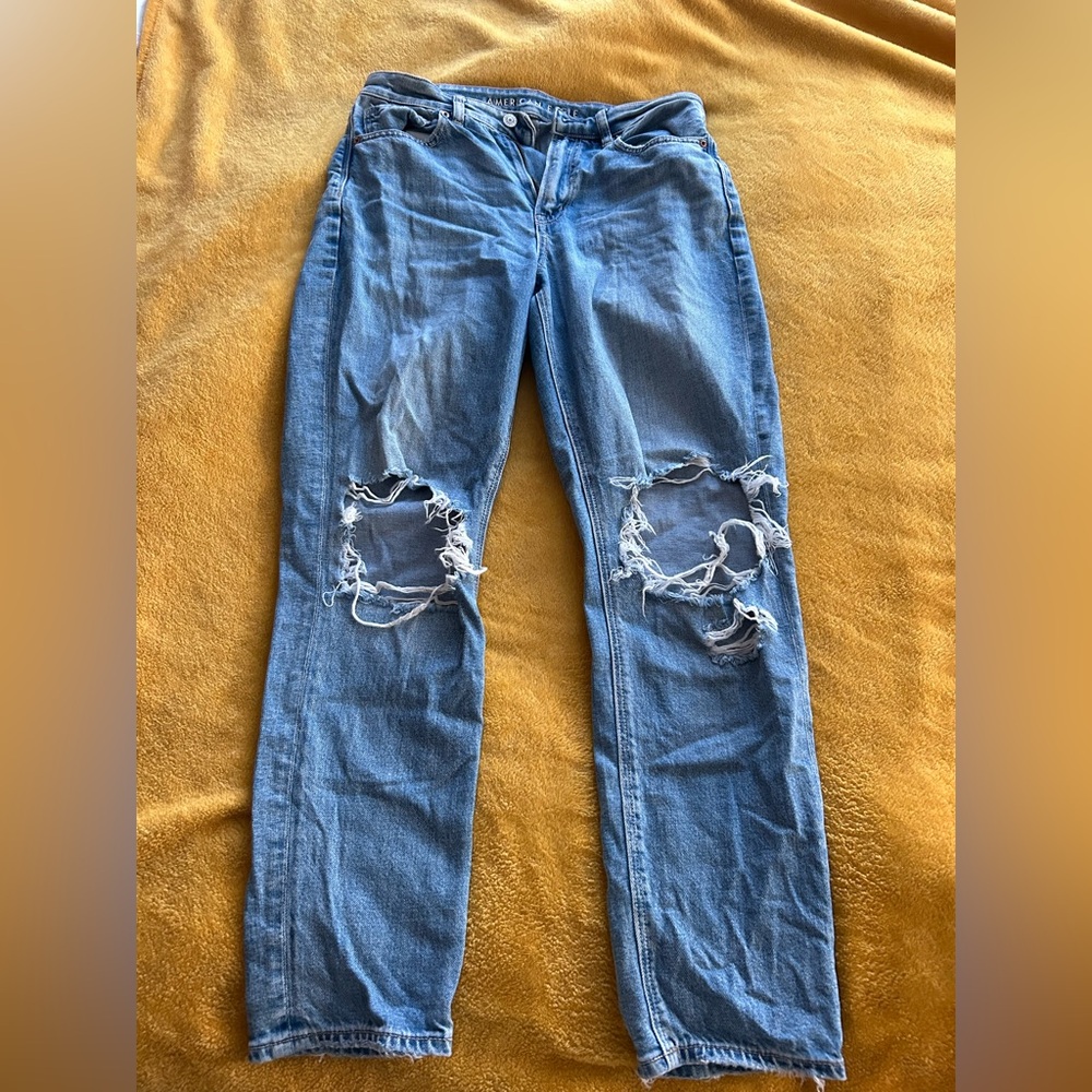 Distressed Blue Women's Jeans